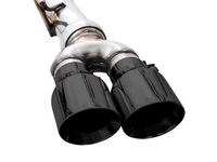 AWE Tuning 22-23 GMC Sierra 1500 AT4X 6.2L 0FG Catback Split Dual (Flat Bumper) - Diamond Black Tips - Mammoth Racing -