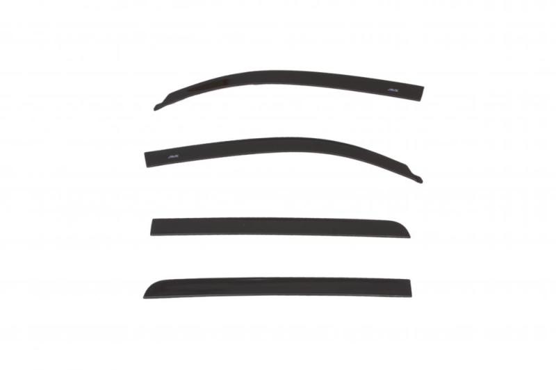 AVS 15-18 Toyota Tundra Crewmax Low Profile Color Match Ventvisors 4pc - Black - Mammoth Racing -
