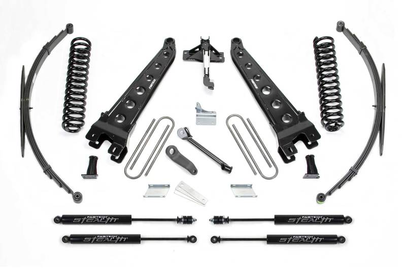 Fabtech 08-16 Ford F250/350 4WD 8in Rad Arm Sys w/Coils & Rr Lf Sprngs & Stealth - Mammoth Racing -