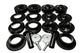 Energy Suspension 18+ Jeep Wrangler JL Black Rock-Flex 2in Adjustable Coil Spacer Set - Mammoth Racing -