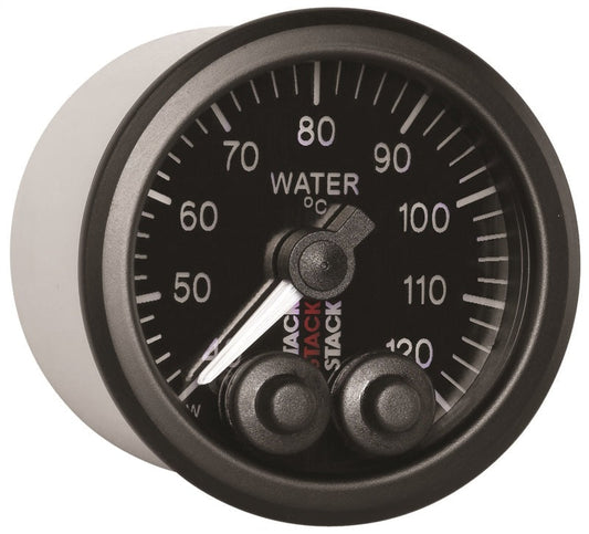 Autometer Stack 52mm 40-120 Deg C 1/8in Nptf Male Pro-Control Water Temp Gauge - Black