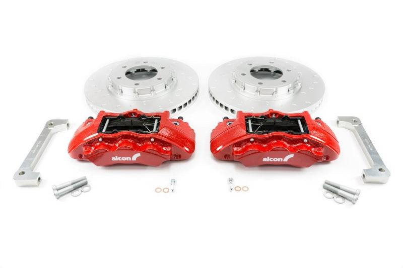 Alcon 2019+ Ford Ranger/2020+ Bronco 2.3L 350x34mm Rotors 6-Piston Red Calipers Front Brake Kit - My Store