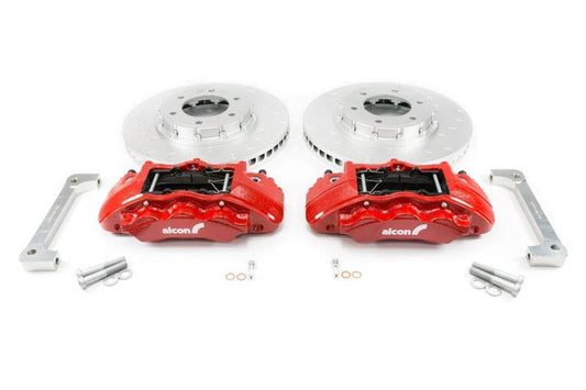 Alcon 2019+ Ford Ranger/2020+ Bronco 2.3L 350x34mm Rotors 6-Piston Red Calipers Front Brake Kit - My Store
