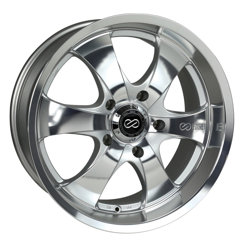 Enkei M6 Universal Truck & SUV 17x8 10mm Offset 6x139.7 BP 108.6mm Bore Mirror Finish Wheel - Mammoth Racing -