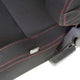 NRG Sport Seats (Pair) Type-R Cloth w/NRG Logo - Black w/Red Stitch - My Store