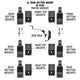 Go Rhino 6pc Rain Gutter Mounting Kit for SRM Rack - Mammoth Racing -