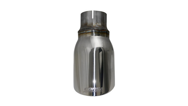 Corsa Single Universal 2.5in Inlet / 4in Outlet Polished Pro-Series Tip Kit - Mammoth Racing -