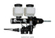 Wilwood Tandem Remote M/C Kit w L/H Brkt & Prop Valve - 7/8in Bore Black-W/Pushrod - My Store