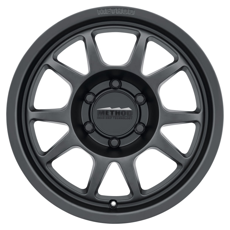 Method Mr702 17x7.5 +50mm Offset 6x130 84.1mm CB Matte Black Wheel - Mammoth Racing -