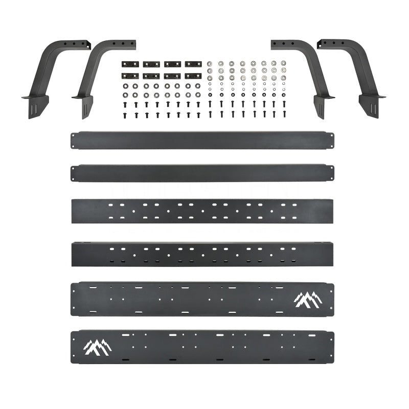 Westin 05-21 Toyota Tacoma 5ft Bed Overland Cargo Rack - Textured Black - Mammoth Racing -