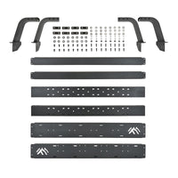 Westin 05-21 Toyota Tacoma 5ft Bed Overland Cargo Rack - Textured Black - Mammoth Racing -