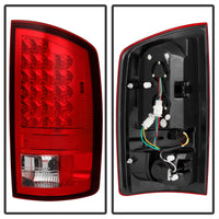Spyder Dodge Ram 02-06 1500/Ram 2500/3500 03-06 LED Tail Light Red Clear ALT-YD-DRAM02-LED-RC - Mammoth Racing -