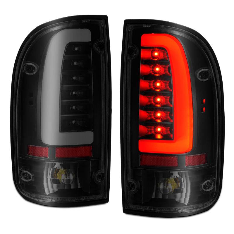 ANZO 1995-2000 Toyota Tacoma LED Taillights Black Housing Smoke Lens (Pair) - My Store