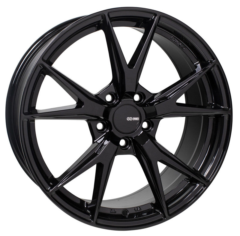 Enkei Phoenix 18x8 40mm Offset 5x108 72.6mm Bore Gloss Black Wheel - Mammoth Racing -