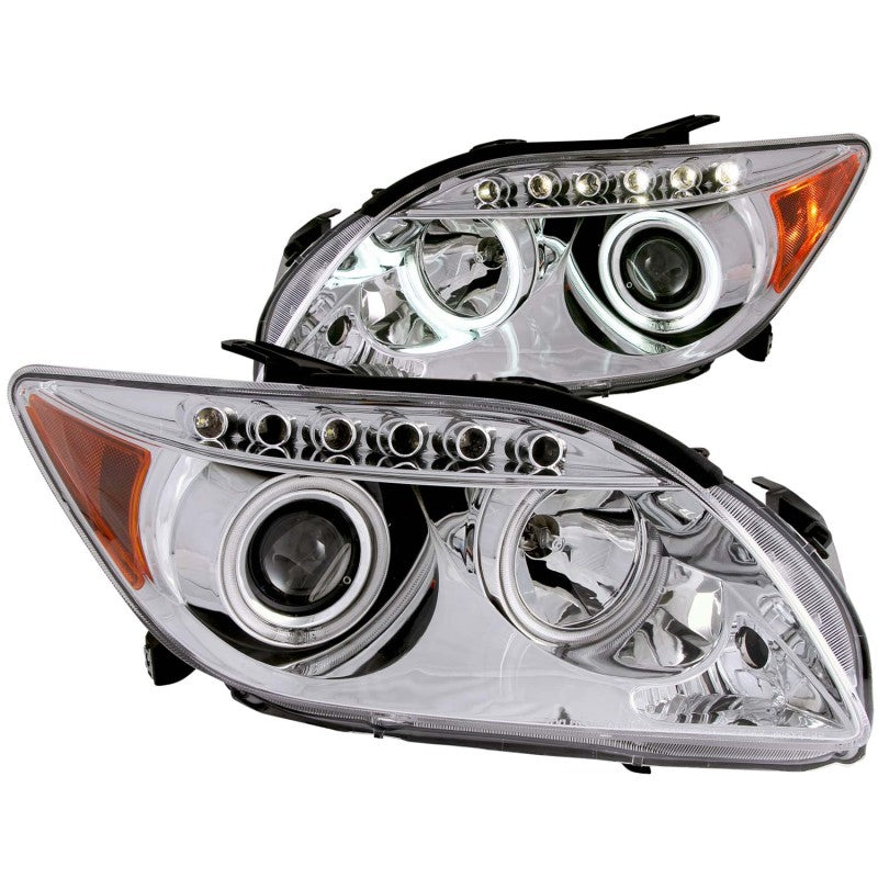 ANZO 2005-2010 Scion Tc Projector Headlights w/ Halo Chrome (CCFL) - Mammoth Racing -