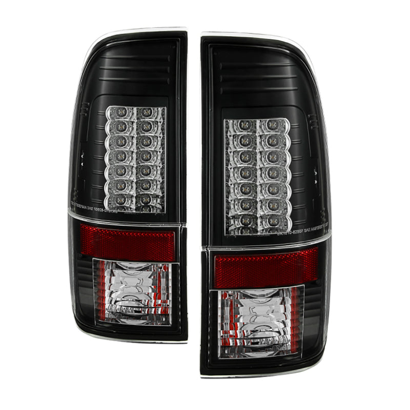 Spyder Ford Super Duty 08-15 Version 2 LED Tail Lights Black ALT-YD-FS07-LED-G2-BK - Mammoth Racing -