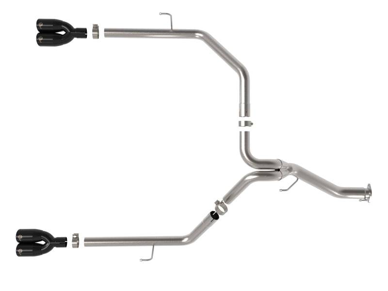 aFe Vulcan Series 3in 304SS DPF-Back 21 Jeep Gladiator V6-3.0L (td) Dual Black Tip - My Store
