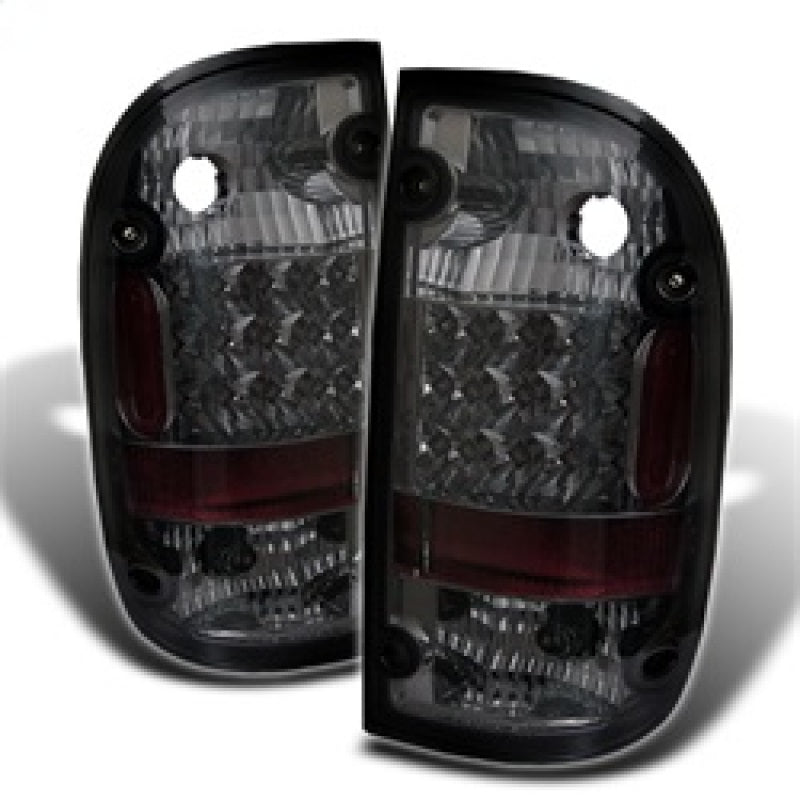 Spyder Toyota Tacoma 01-04 LED Tail Lights Smoke ALT-YD-TT01-LED-SM - Mammoth Racing -