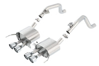 Borla 14-15 Chevy Corvette C7 w/o AFM w/o NPP Atak Rear Section Exhaust Quad Rd RL Tips - My Store