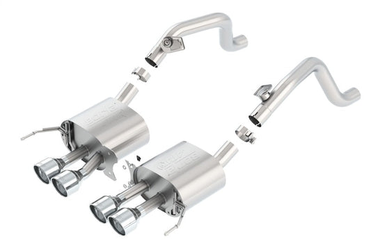 Borla 14-15 Chevy Corvette C7 w/o AFM w/o NPP Atak Rear Section Exhaust Quad Rd RL Tips - My Store