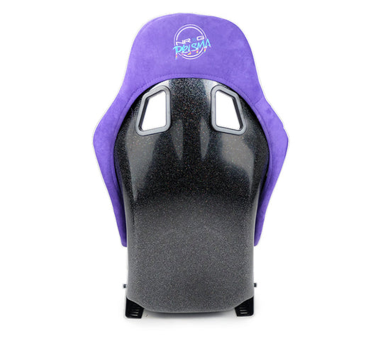 NRG FRP Bucket Seat PRISMA Edition w/ Pearlized Back Purple Alcantara - Medium - My Store