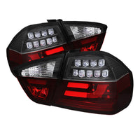 Spyder BMW E90 3-Series 06-08 4Dr LED Indicator LED Tail Lights Blk ALT-YD-BE9006-LBLED-G2-BK - Mammoth Racing -
