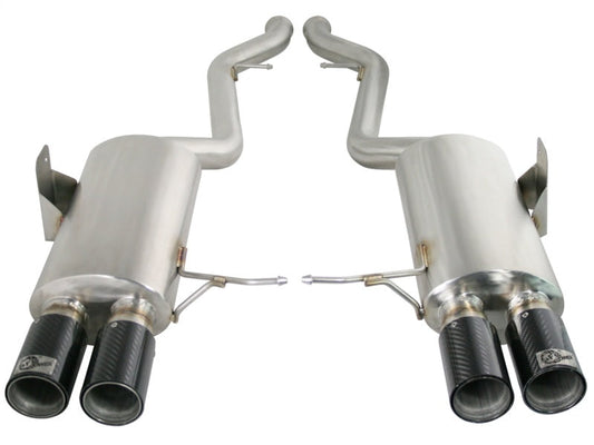 aFe MACHForce XP Exhaust Cat-Back 2.5in Dia Carbon Fiber Tips SS-304 07-13 BMW M3 (E92/93) V8 4.0L - Mammoth Racing -