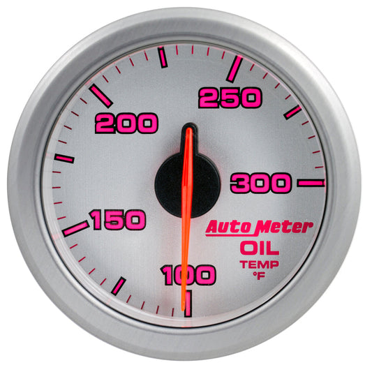 Autometer Airdrive 2-1/6in Oil Temp Gauge 100-300 Degrees F - Silver - My Store