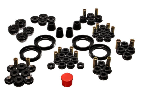 Energy Suspension 92-96 Honda Prelude Black Hyper-Flex Master Bushing Set - My Store