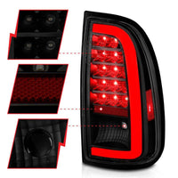 ANZO 00-06 Toyota Tundra (Std. Bed/Reg Cab) LED Taillights w/Light Bar Black Housing Smoke Lens - My Store