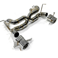 Stainless Straight Pipe Exhaust System for Ferrari 488 GTB Spider Pista