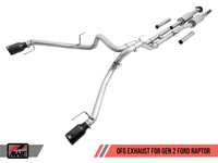 AWE Tuning 2017+ Ford Raptor 0 FG Performance Exhaust System - w/ Diamond Black Tips - My Store
