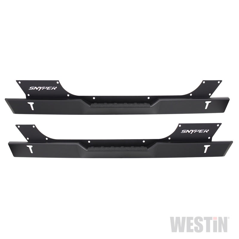 Westin/Snyper 07-17 Jeep Wrangler Rock Slider Steps - Textured Black - Mammoth Racing -