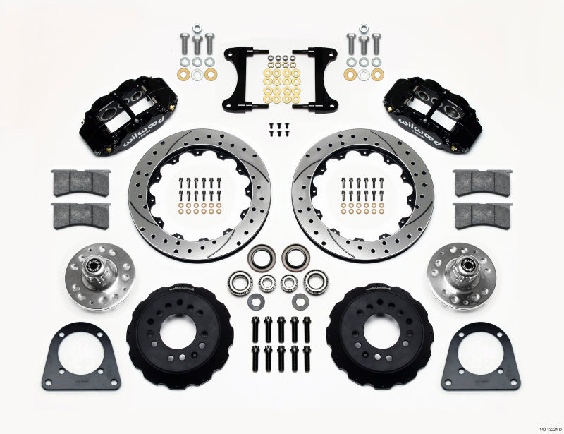 Wilwood Narrow Superlite 6R Front Hub Kit 12.88in Drilled Tci-ifs 71-78 (Pinto Based) - Mammoth Racing -