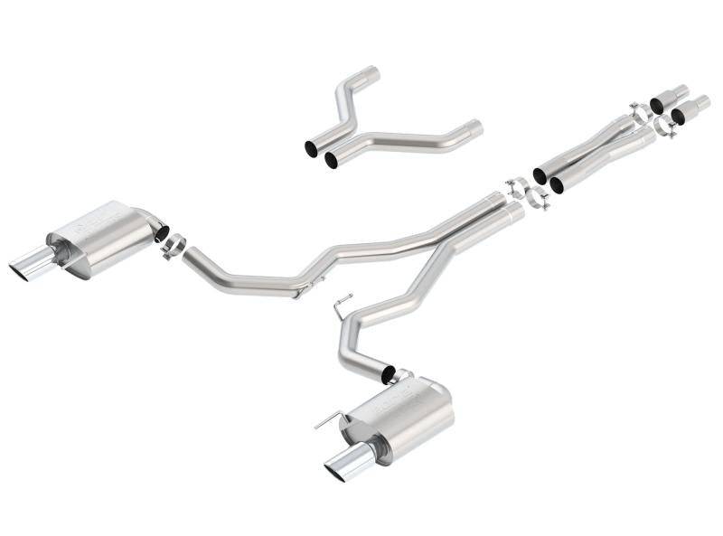 Borla Atak Cat-Back 15-17 Ford Mustang GT 5.0L V8 MT/AT 3in pipe 4in tip - Mammoth Racing -