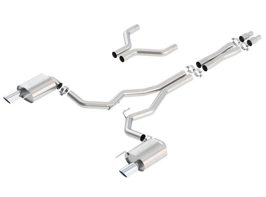 Borla Atak Cat-Back 15-17 Ford Mustang GT 5.0L V8 MT/AT 3in pipe 4in tip - Mammoth Racing -