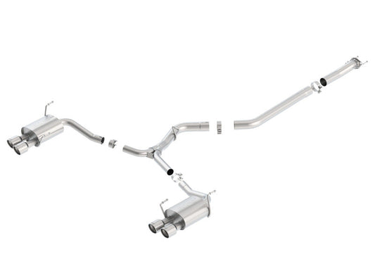 Borla 15-16 Subaru WRX / STI 2.5L S-Type Cat-Back Exhaust Quad Rd RL Tips - My Store