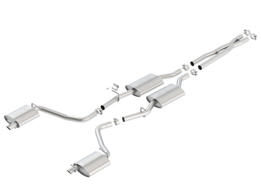 Borla 15-16 Dodge Charger 3.6L V6 ATAK Cat Back Exhaust (Uses Factory Valence) - My Store