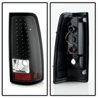 Xtune Chevy Silverado 1500/2500/3500 99-02 LED Tail Lights Black ALT-ON-CS99-LED-BK - Mammoth Racing -