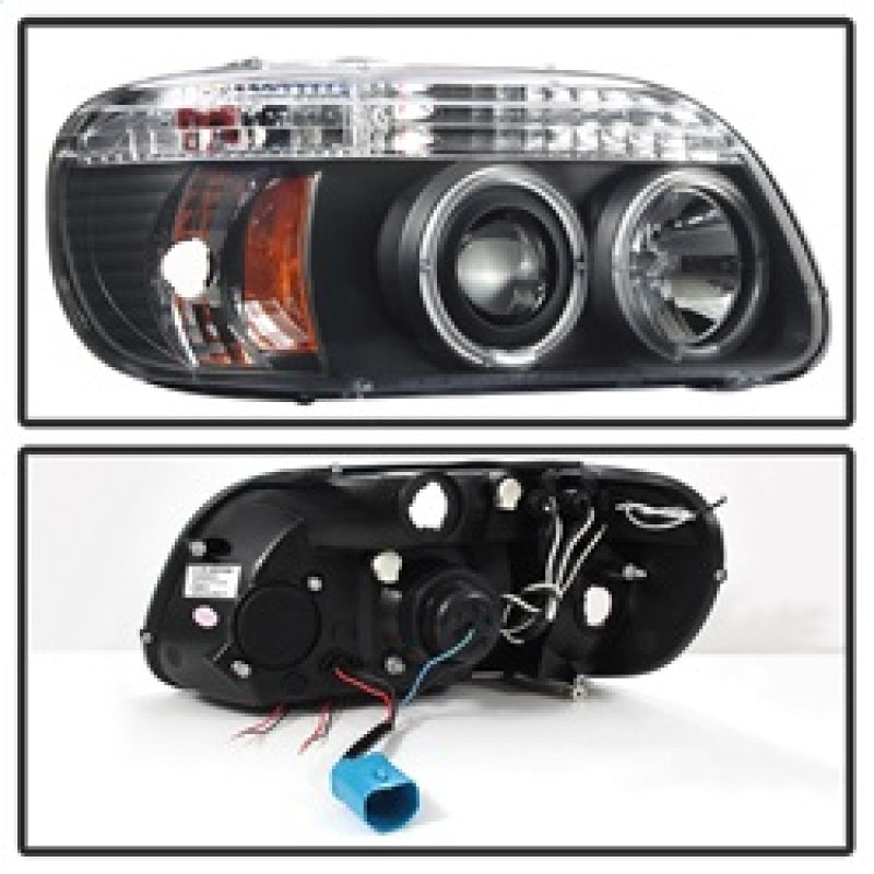 Spyder Ford Explorer 95-01 1PC Projector Headlights LED Halo Blk PRO-YD-FEXP95-HL-1PC-BK - Mammoth Racing -