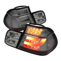 Spyder BMW E46 3-Series 99-01 4Dr Light Bar Style LED Tail Lights Smoke ALT-YD-BE4699-4D-LBLED-SM - Mammoth Racing -