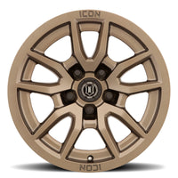 Icon Vector 5 17x8.5 5x5 -6mm Offset 4.5in BS 71.5mm Bore Bronze Wheel - Mammoth Racing -