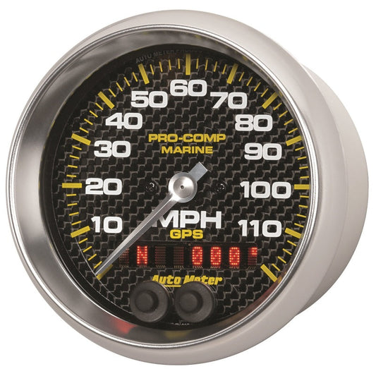 Autometer Marine Carbon Fiber Ultra-Lite 3-3/8in 120mph GPS Speedometer Gauge - My Store