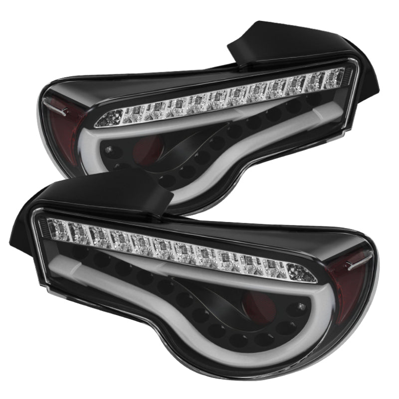 Spyder Scion FRS 12-14/Subaru BRZ 12-14 Light Bar LED Tail Lights Black ALT-YD-SFRS12-LBLED-BK - Mammoth Racing -