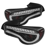 Spyder Scion FRS 12-14/Subaru BRZ 12-14 Light Bar LED Tail Lights Black ALT-YD-SFRS12-LBLED-BK - Mammoth Racing -