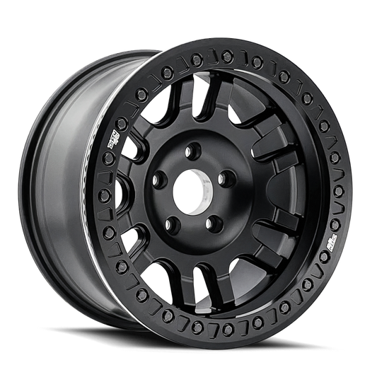 Dirty Life 9314 Canyon Race 17x9 / 5x127 BP / -12mm Offset / 71.5mm Hub Matte Black Wheel - Mammoth Racing -
