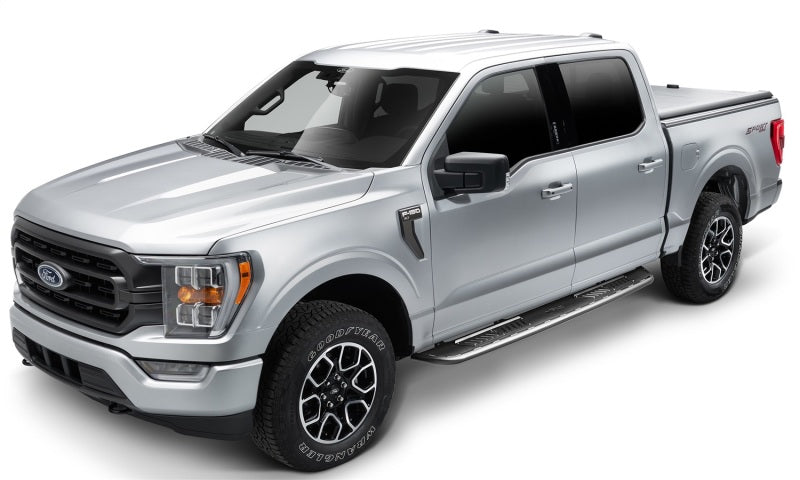 N-FAB 12007-2018 Chevrolet Silverado 1500 Crew Cab Pickup Roan Running Boards - Textured Black - Mammoth Racing -