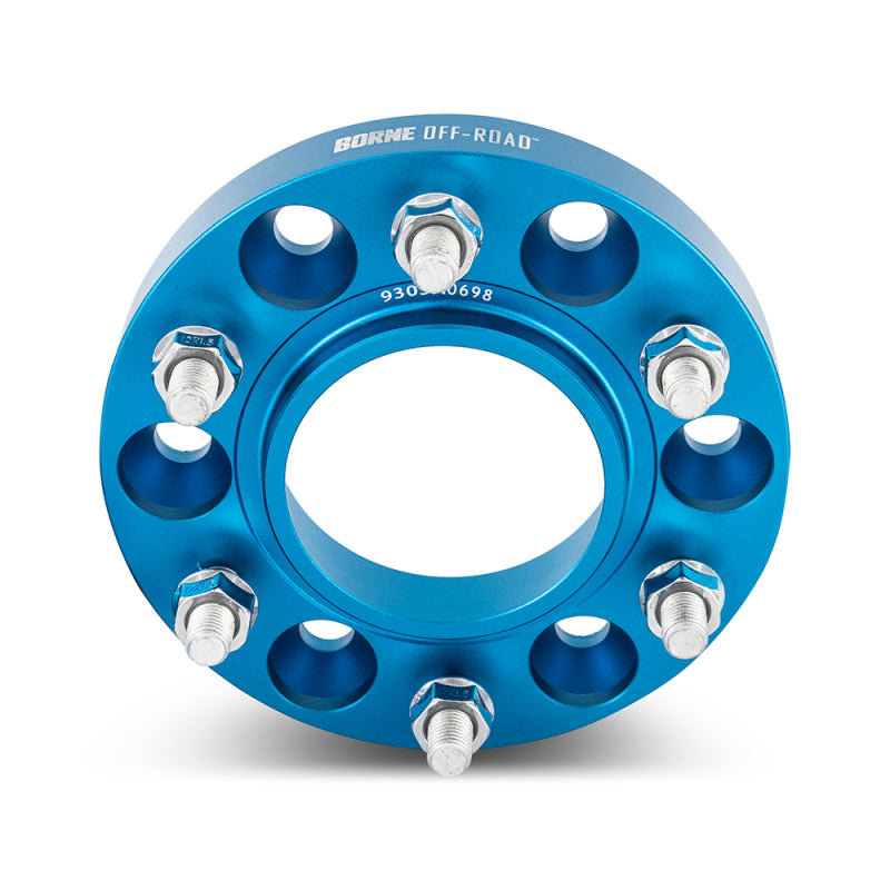 Mishimoto Borne Off-Road Wheel Spacers - 6x139.7 - 78.1 - 38.1mm - M14x1.5 - Blue - Mammoth Racing -