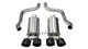 Corsa 21010BLK Corvette 2.5 Inch Axle-Back Dual Rear Exit with Twin 4.5 Inch Black PVD Pro-Series Tips Xtreme Sound 05-07 Corvette - Mammoth Racing -COR21010BLK