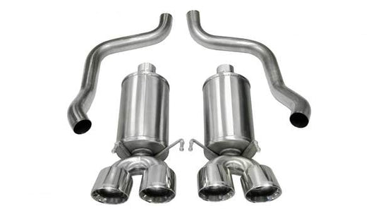 Corsa 21012 Corvette 2.5 Inch Axle-Back Dual Rear Exit with Twin 4.5 Inch Polished Pro-Series Tips Xtreme Sound 09-13 Corvette - Mammoth Racing -COR21012